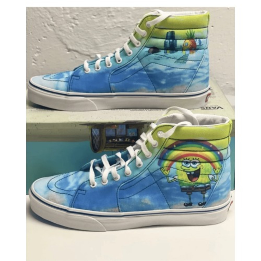 Vans Sneakers Sk8 Hi Spongebob Imaginaaation Women's Size 6 New in Box